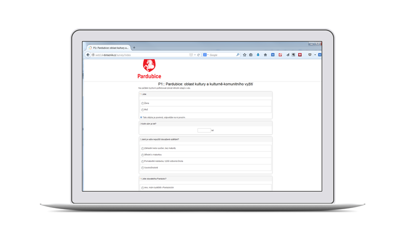 Live demo www.i-dotazník.cz